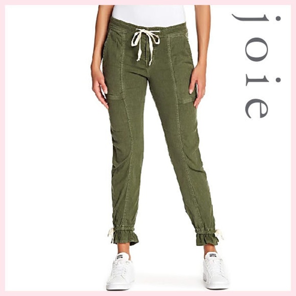 Joie Denim - NWT Joie Jeans Army Green Tie Pants Made USA 25 26